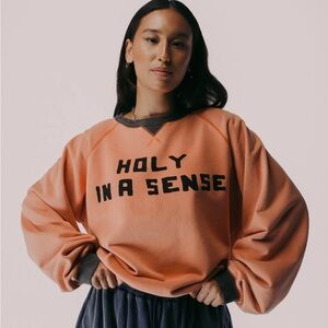 "HOLY IN A SENSE" 50'S RAGLAN CREWNECK by SELAH